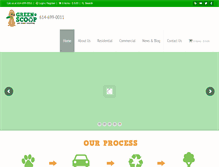 Tablet Screenshot of greenscooppet.com